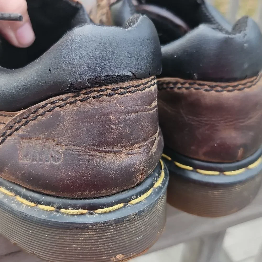 Dr. Martens Industrial Leather Work Shoes Size 9 Broken In